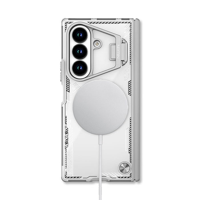 Nillkin White Iceblade CamProp MagSafe Compatible Case with Hidden Stand for Samsung Galaxy Z Fold7