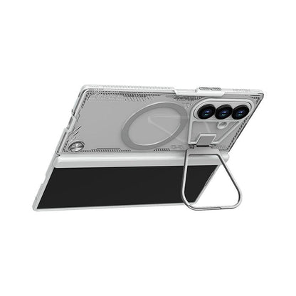 Nillkin White Iceblade CamProp MagSafe Compatible Case with Hidden Stand for Samsung Galaxy Z Fold7