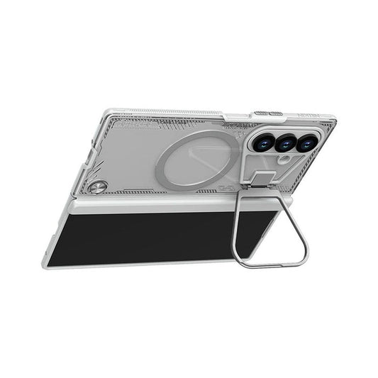 Nillkin White Iceblade CamProp MagSafe Compatible Case with Hidden Stand for Samsung Galaxy Z Fold7