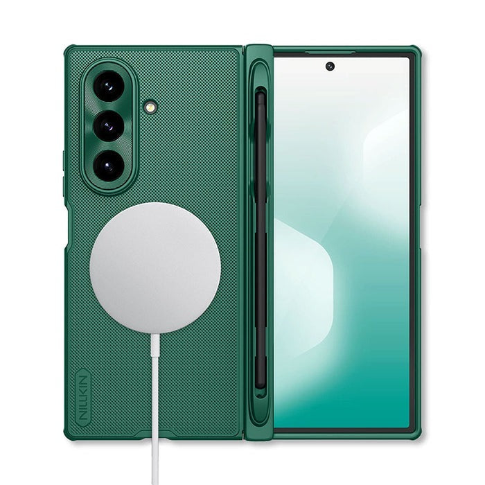 Nillkin Green Super Frosted Shield Fold Magnetic Matte case with Stylus Pen for Samsung Galaxy Z Fold7