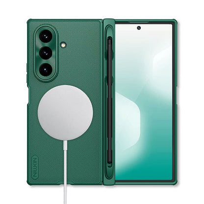 Nillkin Green Super Frosted Shield Fold Magnetic Matte case with Stylus Pen for Samsung Galaxy Z Fold7