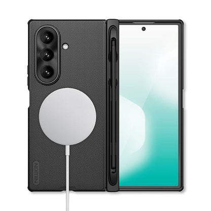Nillkin Black Super Frosted Shield Fold Magnetic Matte case with Stylus Pen for Samsung Galaxy Z Fold7