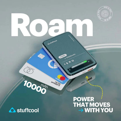 Stuffcool Roam 10000mAh Mini wired Powerbank with 20W Type C Output