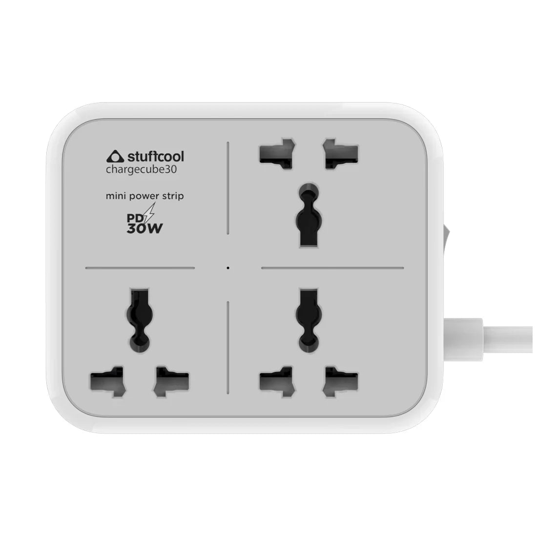 Stuffcool ChargeCube Mini Power Strip with 30W Type C output