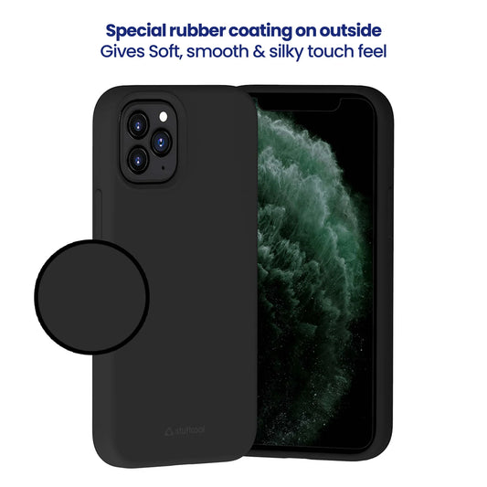 Stuffcool Black Silo Soft & Smooth Case for iPhone 12 Pro Max