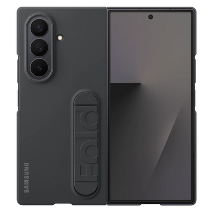 Black Silicone case with Kickstand for Samsung Galaxy Z Fold7