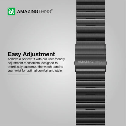 AMAZINGTHING Titan Steel Apple Watch Band Ergonomic Design for All-day Wear For Apple Watch 49mm/46mm/45mm/44mm