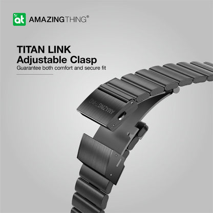 AMAZINGTHING Titan Steel Apple Watch Band Ergonomic Design for All-day Wear For Apple Watch 49mm/46mm/45mm/44mm