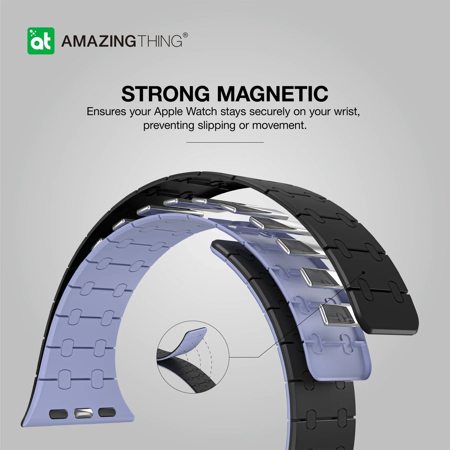 AMAZINGTHING SMOOTHIE SPORT MAG Magnetic Watch Band for Apple Watch 49mm/46mm/45mm/44mm