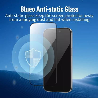 Blueo Anti Static HD 2.5 D Tempered Glass for iPhone