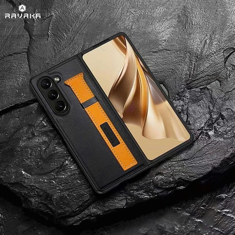 RAVAKA Lucas Leather case with Strap for Samsung Galaxy Z Fold7