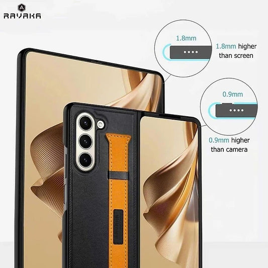 RAVAKA Lucas Leather case with Strap for Samsung Galaxy Z Fold7