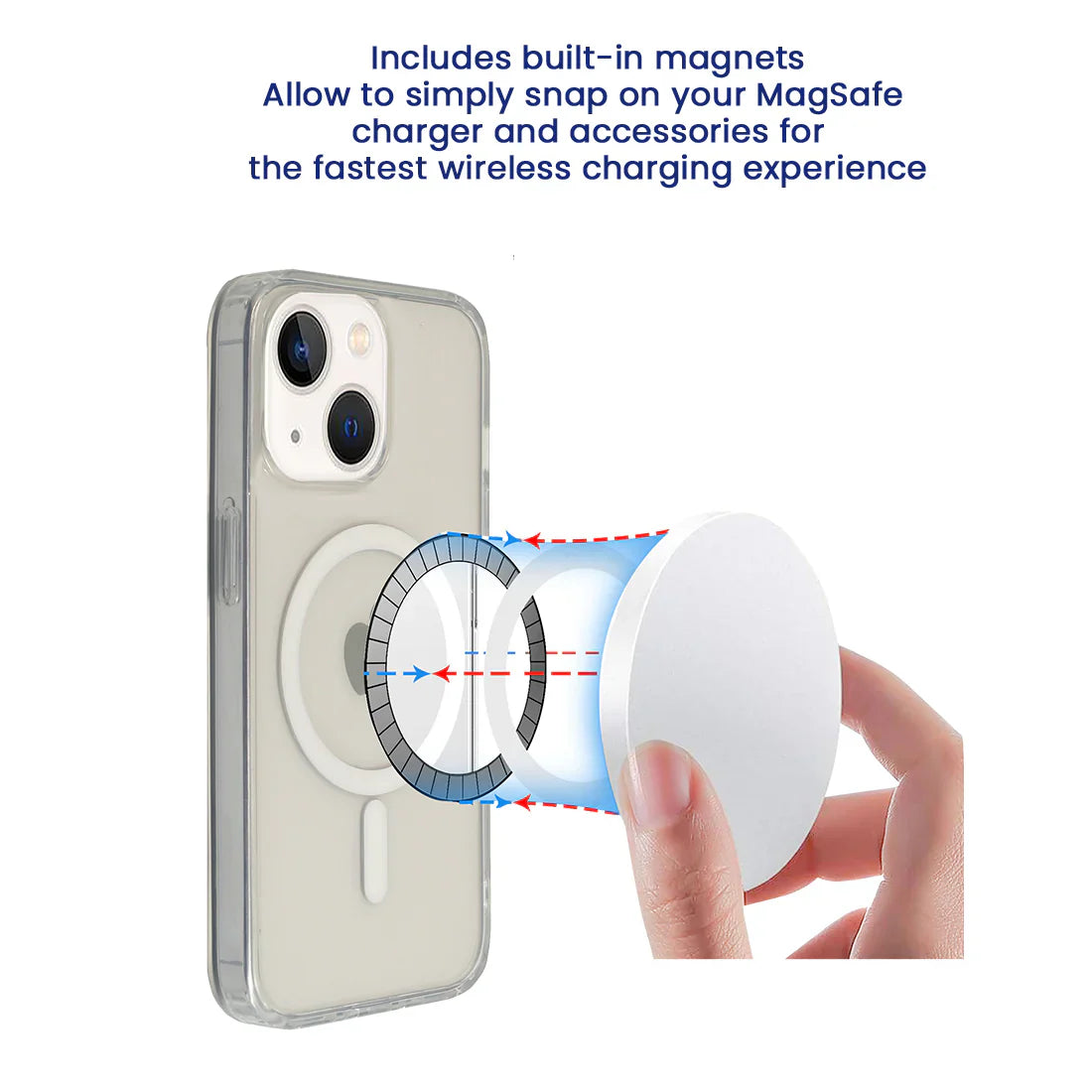 Stuffcool Vibe Magsafe Compatible Clear Case for iPhone