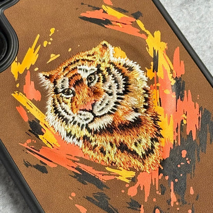 Nimmy Design Brown Tiger MagSafe case for Samsung S25 Ultra
