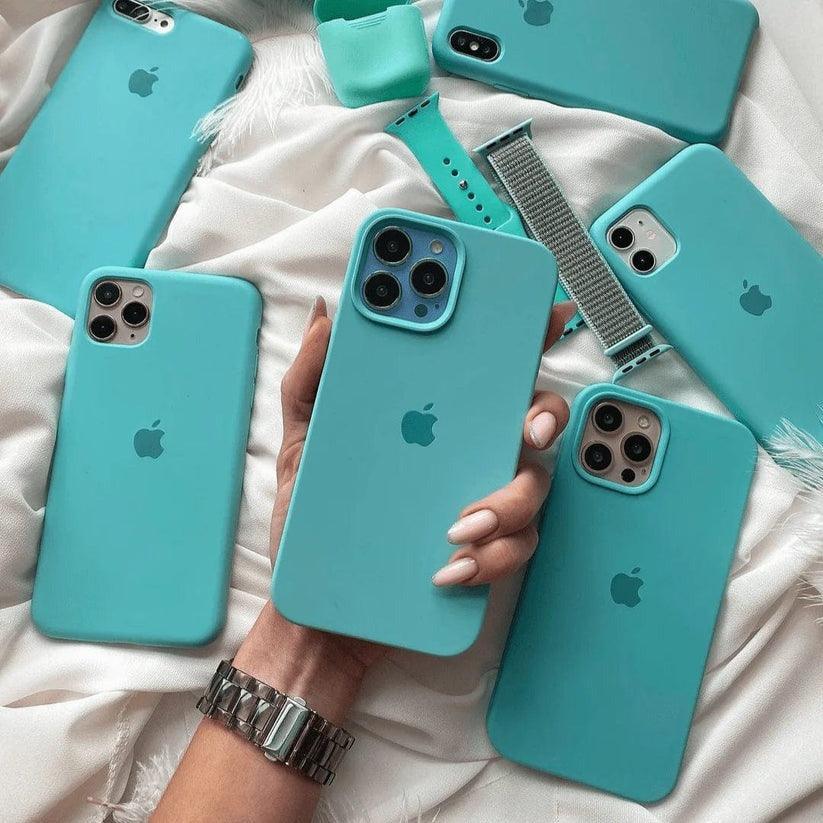 Sea Blue OG Silicone Case for iPhone