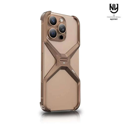 NY Metal X Series Desert Titanium Case for iPhone 16 Pro Max / 16 Pro