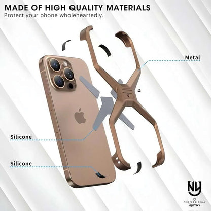 NY Metal X Series Desert Titanium Case for iPhone 16 Pro Max / 16 Pro