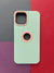 Mint Green Soft Matte Sillicon Logocut Summer Case For iPhone