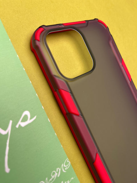 Red Matte Spider Armor Cases for iPhone