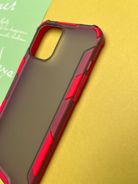Red Matte Spider Armor Cases for iPhone