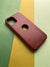 Puloka Logocut Brown Leather Case for iPhones with inside Microfiber Cloth for iPhone