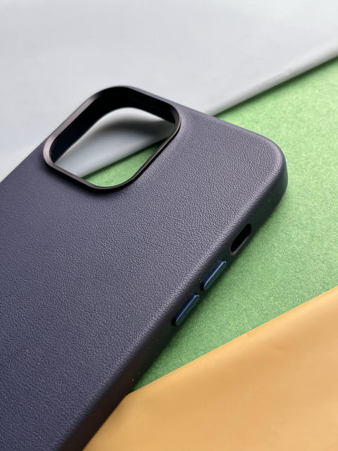ONEGIF Blue Genuine Premium Leather case for iPhone