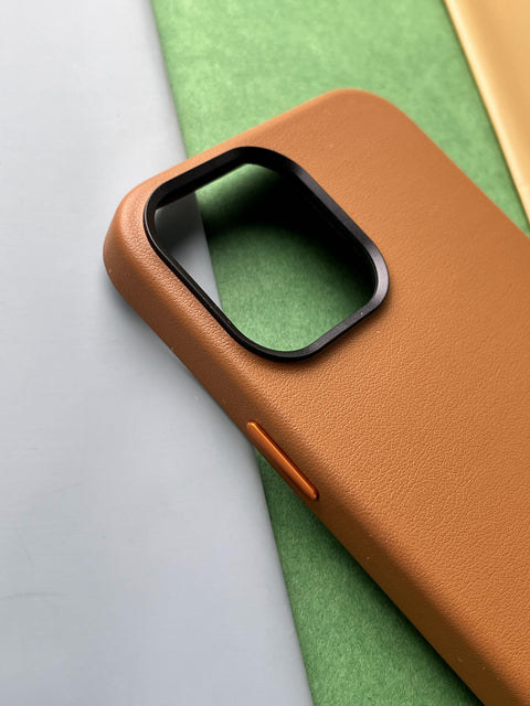 ONEGIF Brown Genuine Premium Leather case for iPhone
