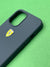 Ferrari Dark Blue Silicone Velvet Touch Case For iPhone