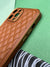 Designer Leather Quilted With soft silicone Case for iPhone 12 ProMax | dlq