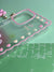 Square Pink Rose Bracelet Transparent With Camera Bumper Case For iPhone