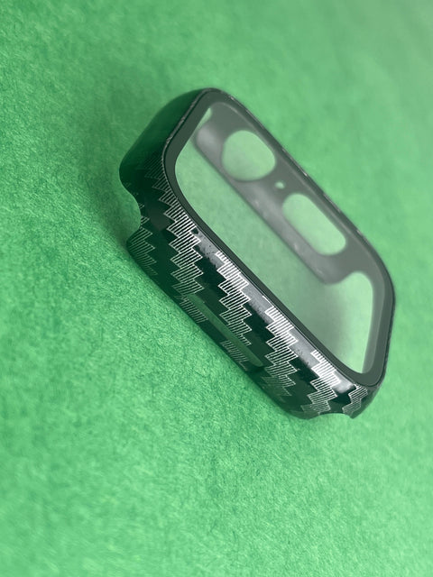 Carbon Fiber Silicon Case & Band For iWatch 38 mm, 41 mm, 44 mm, 45 mm