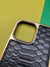HDD Black Crocodile Genuine Leather Case For iPhone