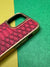 HDD Red Crocodile Genuine Leather Case For iPhone