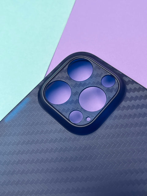 K-Doo Blue Ultra Slim Carbon Paper Case For iPhone
