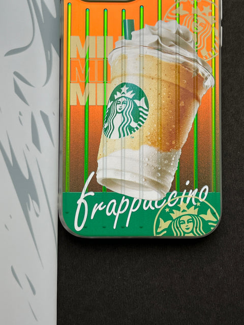 Gradient Starbucks FRAPPUCCINO Slim Bumper Case For iPhone