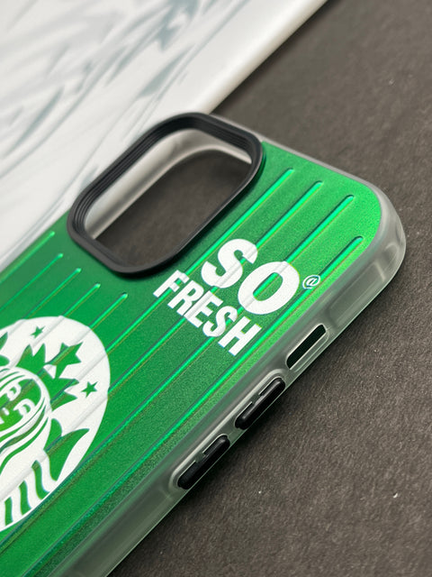 Gradient Starbucks ICED AMERICANO Slim Bumper Case For iPhone