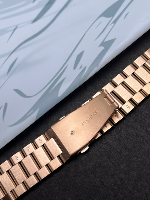 Rose Gold Stainless Steel Metal Strap for Apple Watch