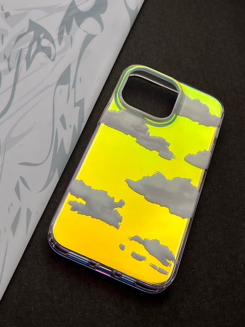 Laser Cloud Pattern Bling Shiny Color Changing Design Case For iPhone