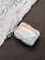 Dual Tone Glossy Marble Finish Case For Apple AirPods
