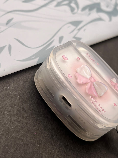 Pink Bow Bumper Case For Apple AirPods
