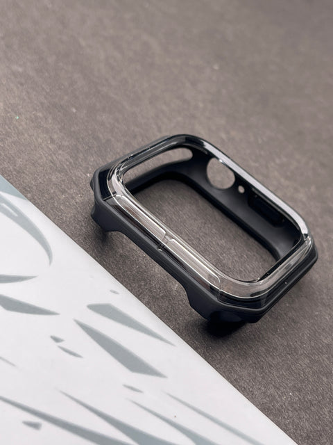 Black Clear Protective Bumper Case For Apple Watch