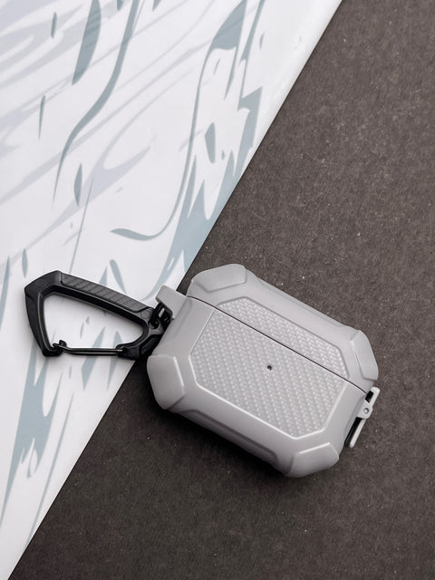 Shockproof Gray Anti-fall Lock Protection Case For AirPods