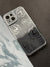 Silver Sparkling designer Soft Silicon Case For iPhone