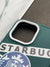 Starbucks Blue Logo Print Matte Soft Silicone Case For iPhone