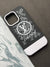 LV Print Matte Soft Silicone Case For iPhone