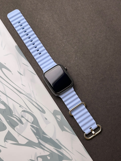 Skyblue Silicone Ocean Band For Apple Watch