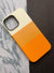 Kesta Orange Tri Color Leather Case For iPhone