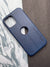 iEPCii Blue Leather With Logocut Case For iPhone
