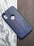 iEPCii Blue Leather With Logocut Case For iPhone