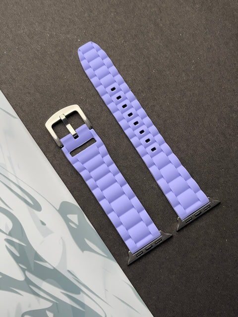 Spigen Classic Purple Silicon Band For Apple Watch